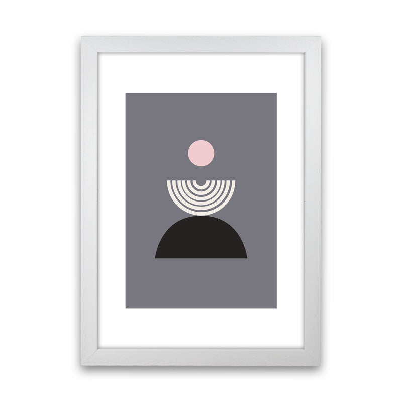 Mila Pink Fountain N9  Art Print by Pixy Paper White Grain