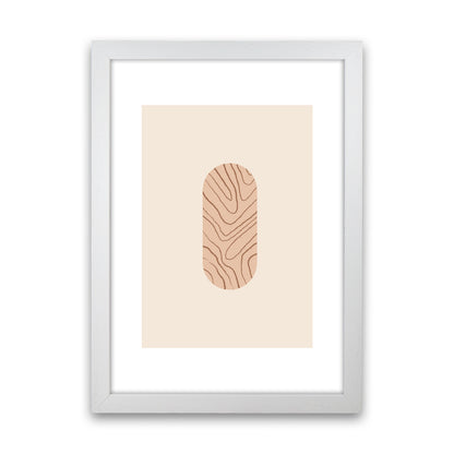 Mica Sand Leaf N12  Art Print by Pixy Paper White Grain