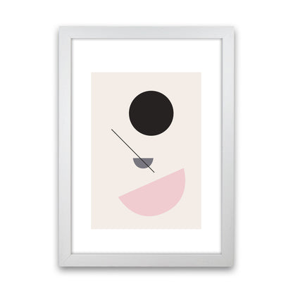 Mila Abstract N3  Art Print by Pixy Paper White Grain