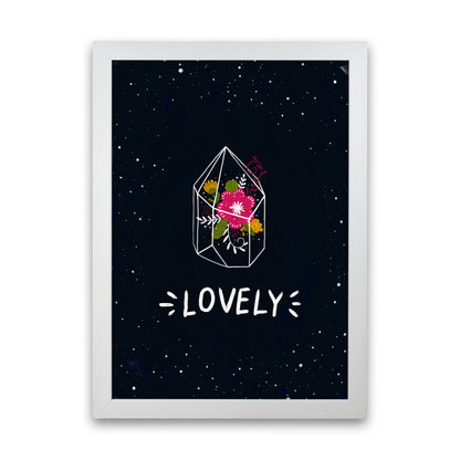 Lovely Night Sky  Art Print by Pixy Paper White Grain