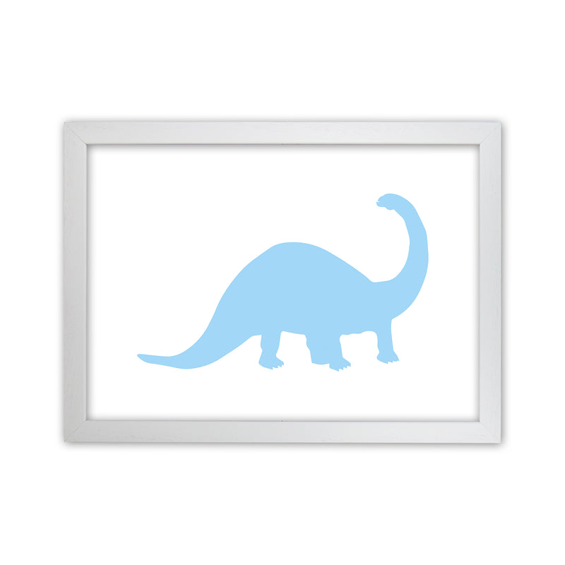 Sauro Light Blue  Art Print by Pixy Paper White Grain