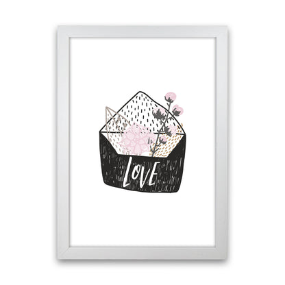 Love Letter  Art Print by Pixy Paper White Grain