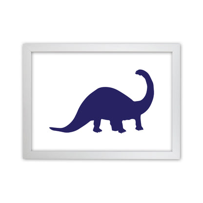 Sauro Navy  Art Print by Pixy Paper White Grain
