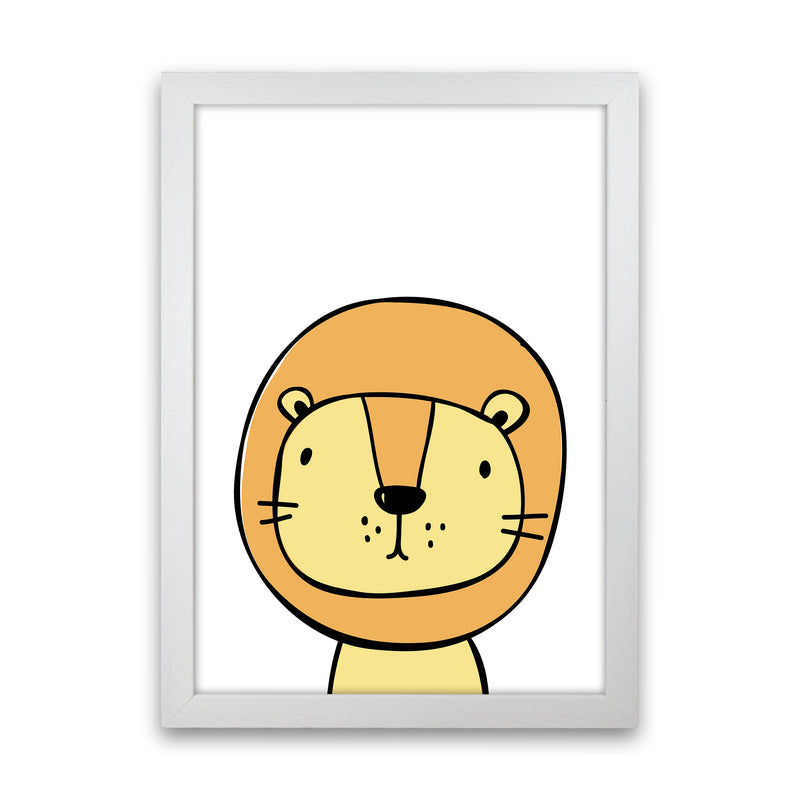 Lion  Art Print by Pixy Paper White Grain