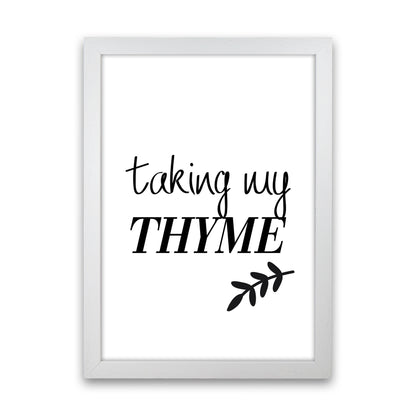 Taking My Thyme  Art Print by Pixy Paper White Grain