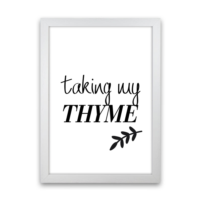 Taking My Thyme  Art Print by Pixy Paper White Grain
