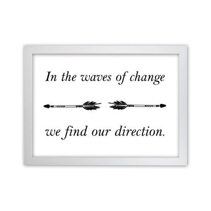 In The Waves Of Change  Art Print by Pixy Paper White Grain