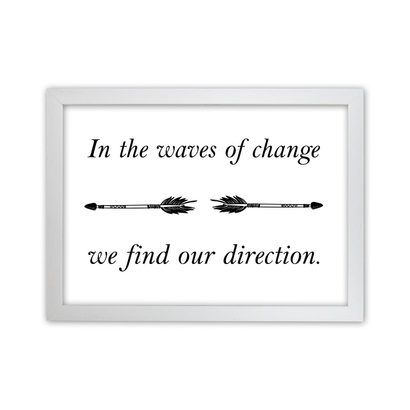 In The Waves Of Change  Art Print by Pixy Paper White Grain