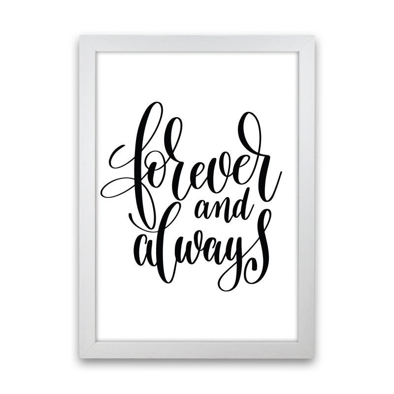 Forever And Always  Art Print by Pixy Paper White Grain