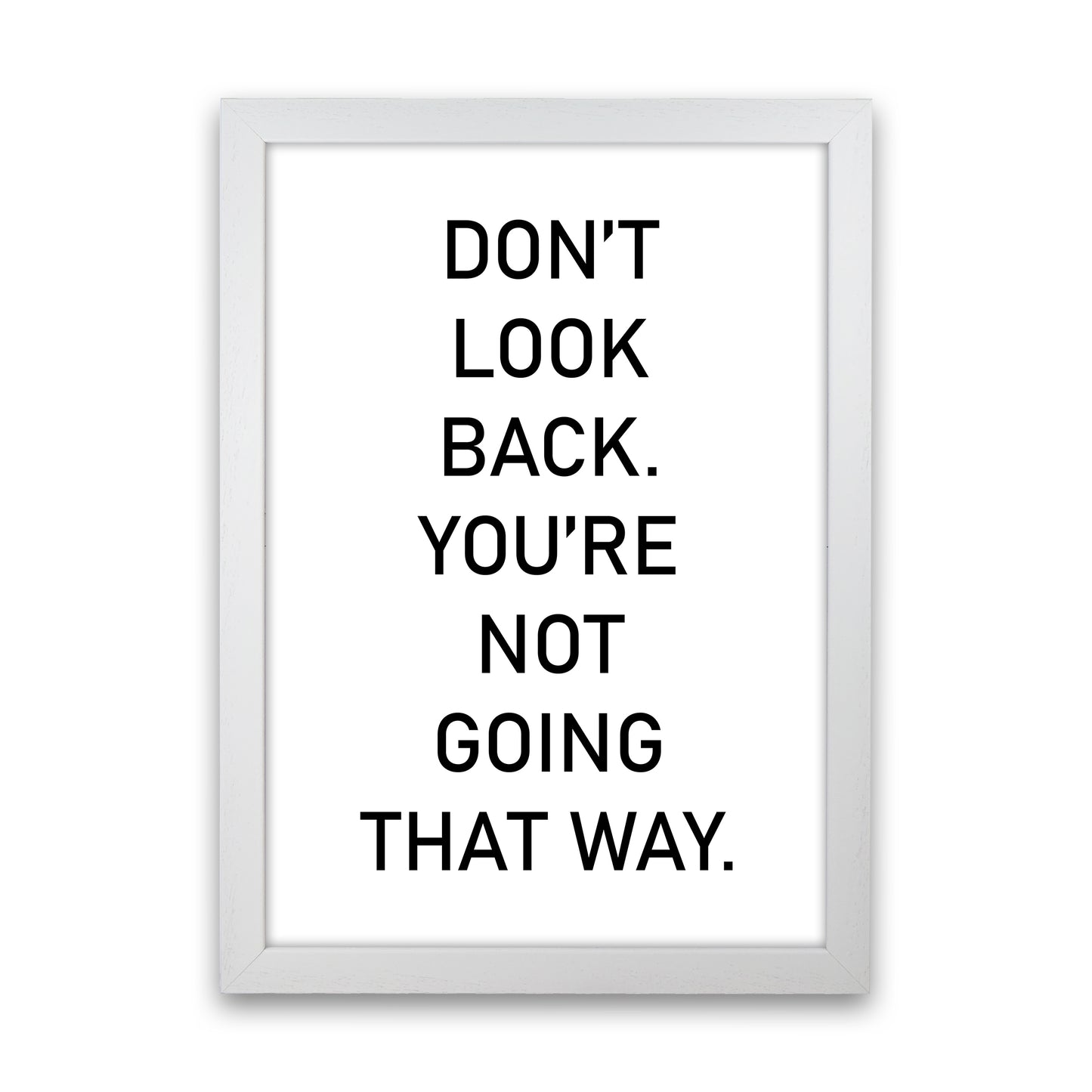 Don'T Look Back  Art Print by Pixy Paper White Grain