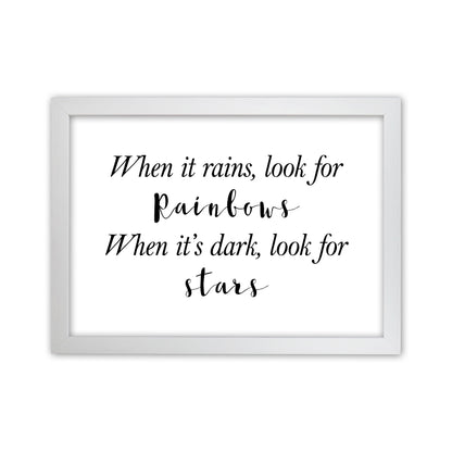 When It Rains  Art Print by Pixy Paper White Grain