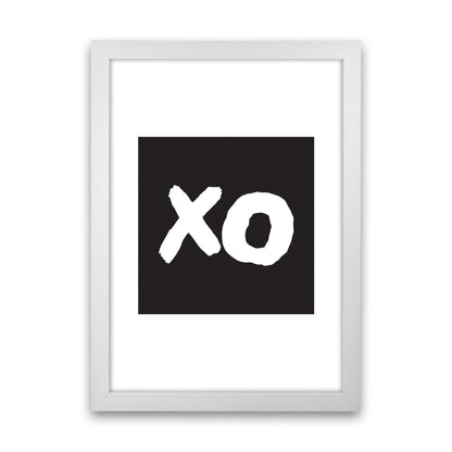 Xo Black Box  Art Print by Pixy Paper White Grain