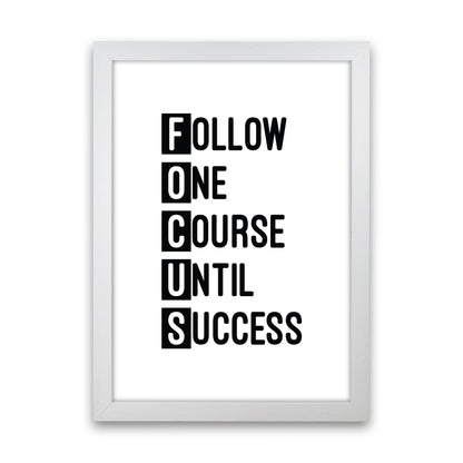 Focus Black  Art Print by Pixy Paper White Grain