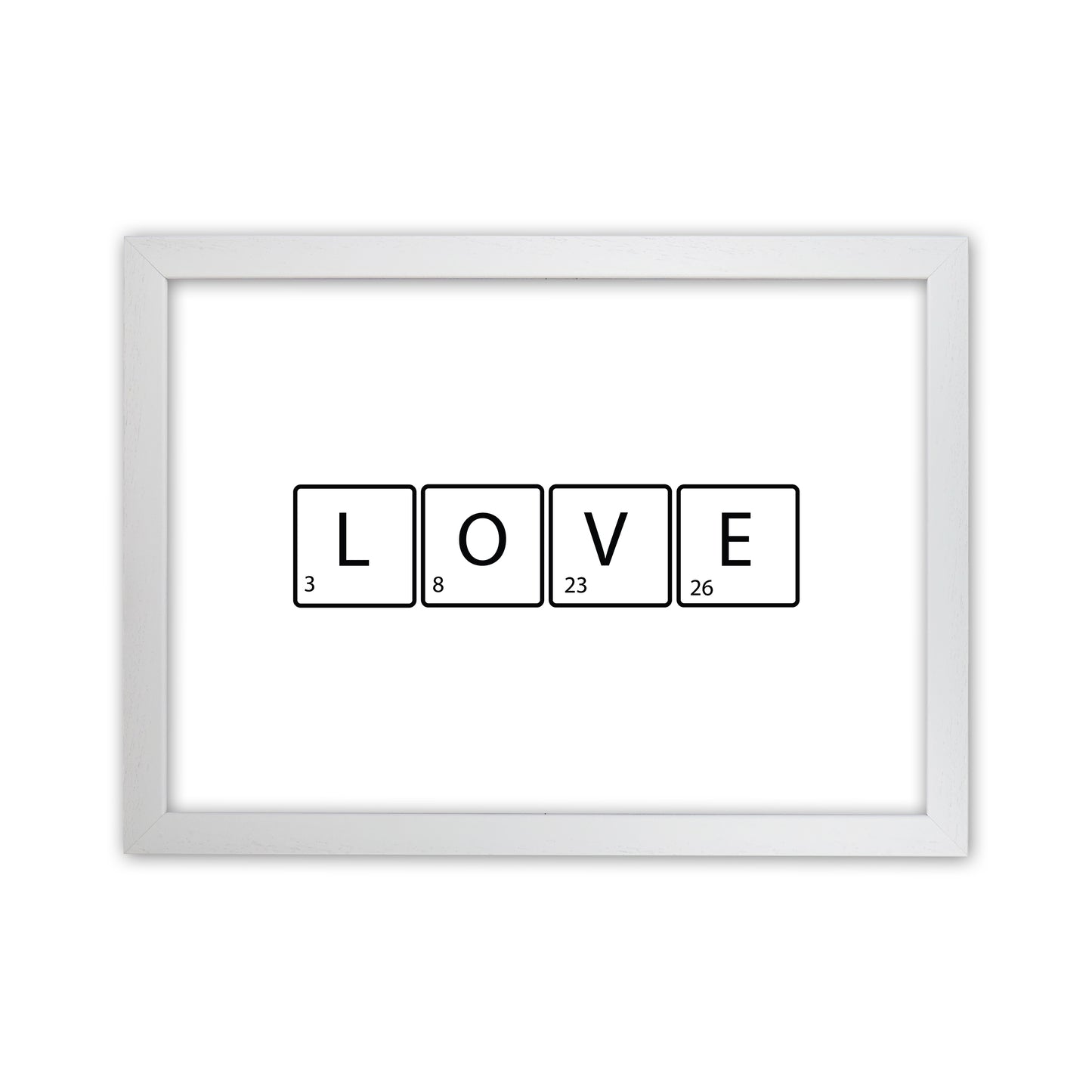 Love Letters  Art Print by Pixy Paper White Grain