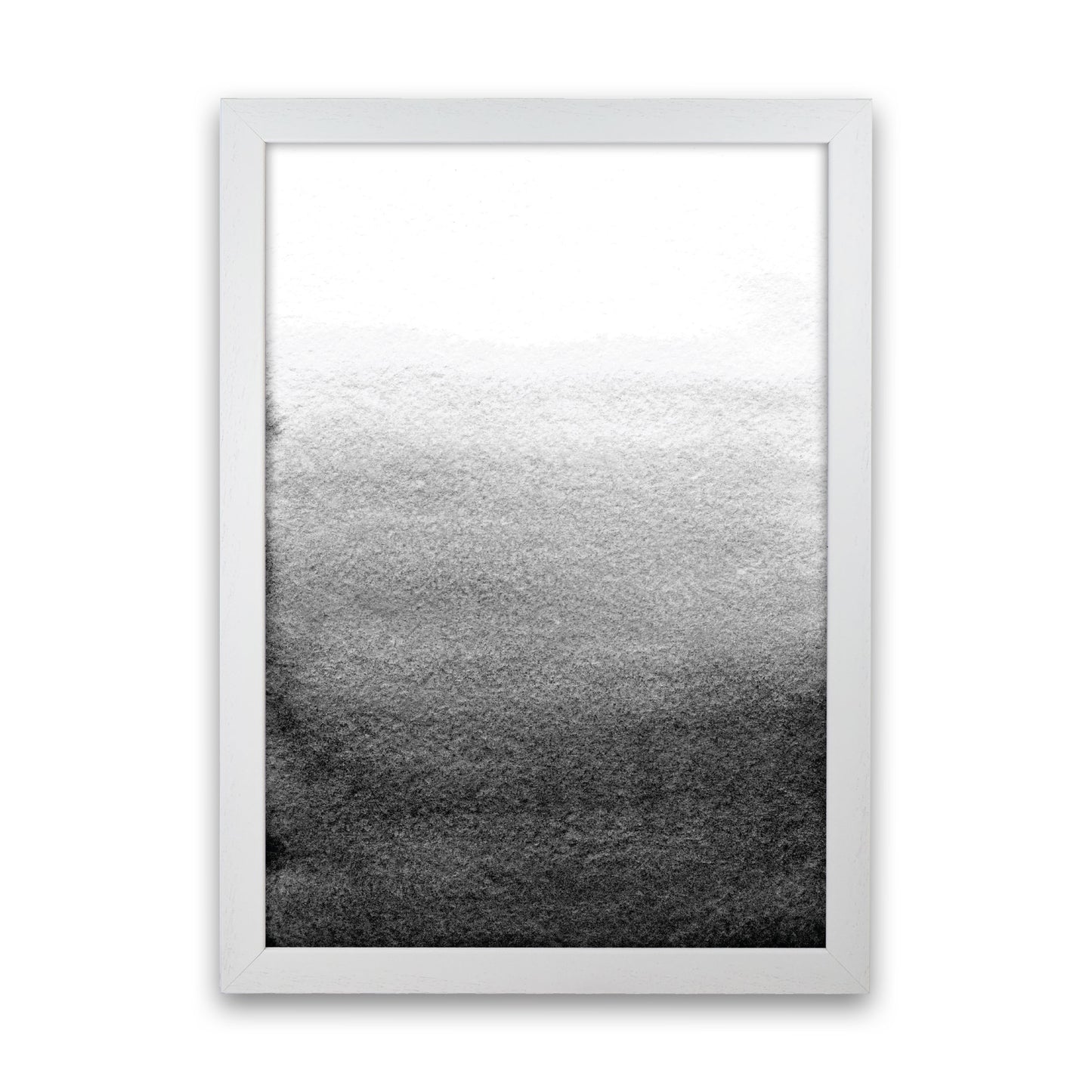 Majestic Monochrome Watercolour 13 Art Print by Pixy Paper White Grain