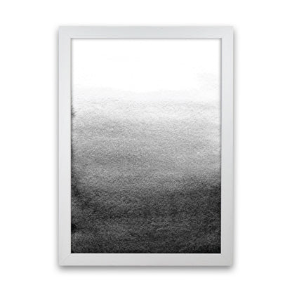 Majestic Monochrome Watercolour 13 Art Print by Pixy Paper White Grain