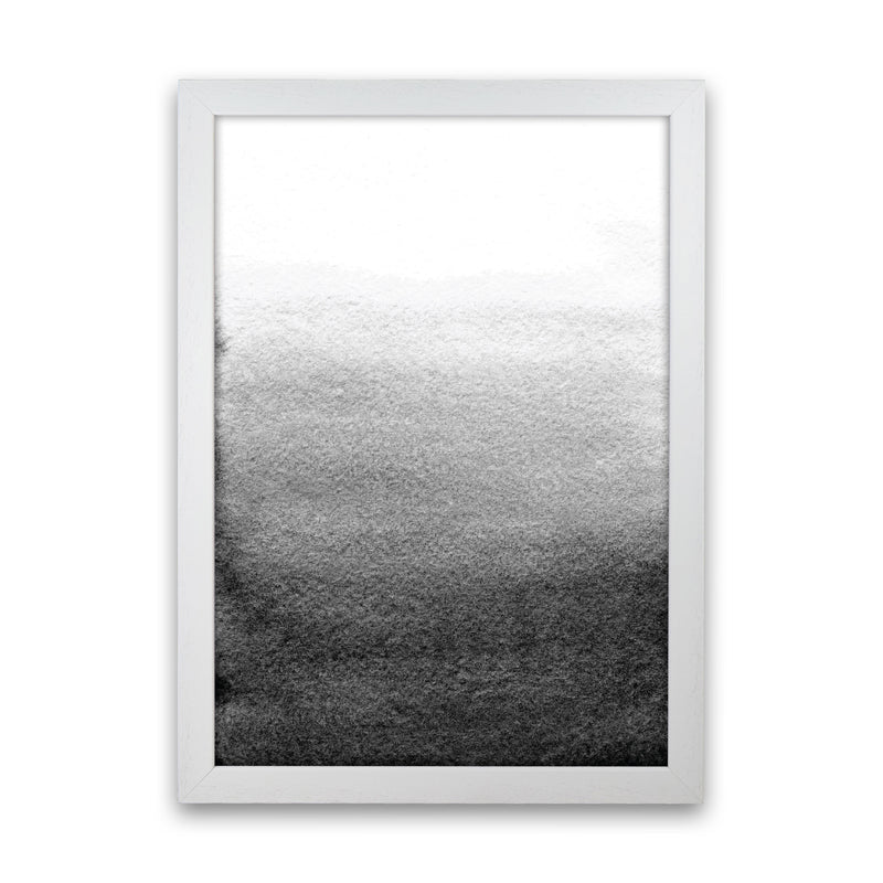 Majestic Monochrome Watercolour 13 Art Print by Pixy Paper White Grain
