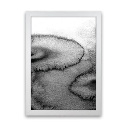 Majestic Monochrome Watercolour 15 Art Print by Pixy Paper White Grain