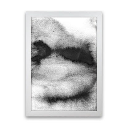 Majestic Monochrome Watercolour 08 Art Print by Pixy Paper White Grain