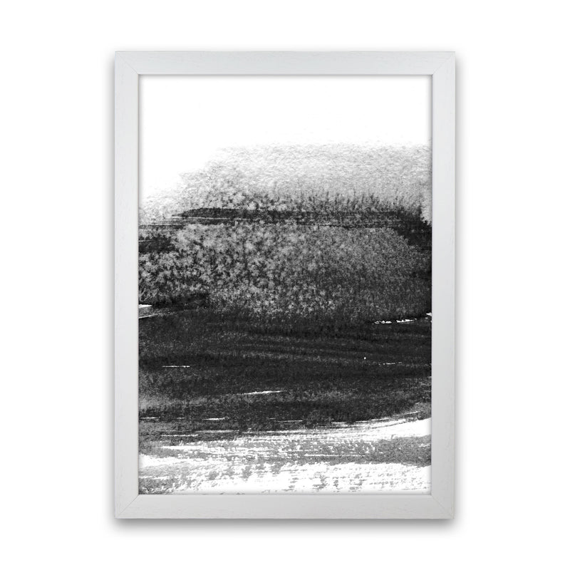Majestic Monochrome Watercolour 01 Art Print by Pixy Paper White Grain