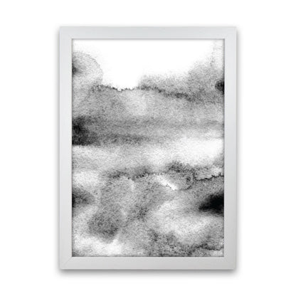 Majestic Monochrome Watercolour 04 Art Print by Pixy Paper White Grain