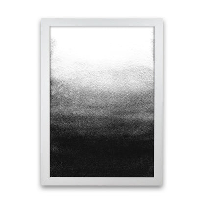 Majestic Monochrome Watercolour 07 Art Print by Pixy Paper White Grain
