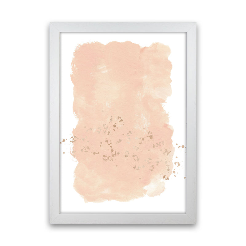 Aztec Blush Watercolour Art Print by Pixy Paper White Grain