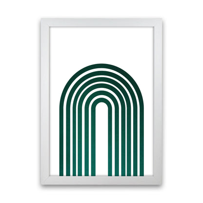 Rainbow emerald Art Print by Pixy Paper White Grain