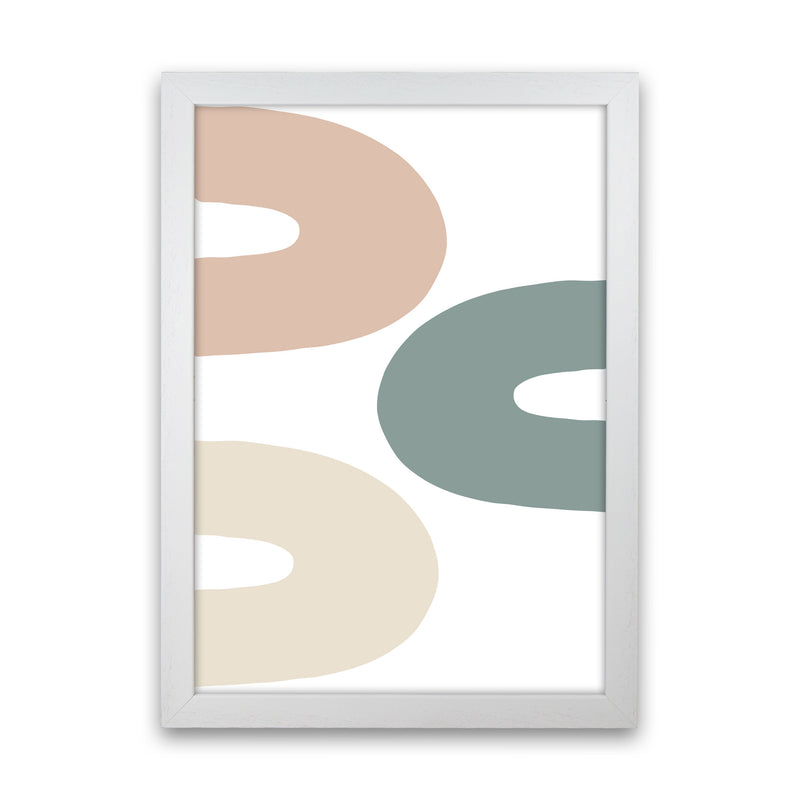 Inspired Three Rainbows Art Print by Pixy Paper White Grain