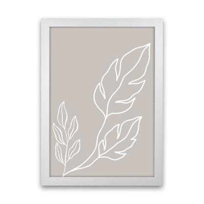 Inspired Stone Plant Silhouette Art Print by Pixy Paper White Grain
