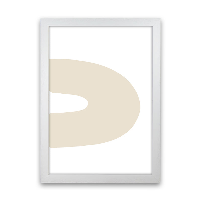 Inspired Side Beige Rainbow Art Print by Pixy Paper White Grain