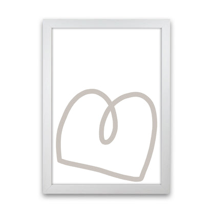 Inspired Stone Line Art Art Print by Pixy Paper White Grain