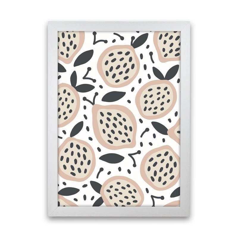 Inspired Fruit Art Print by Pixy Paper White Grain