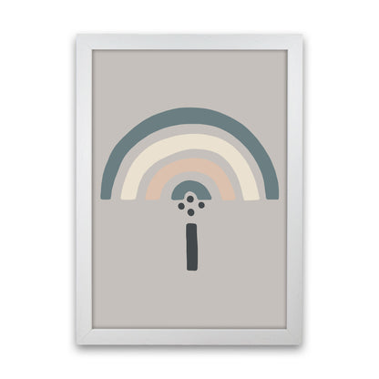 Inspired Natural Rainbow Stone Art Print by Pixy Paper White Grain