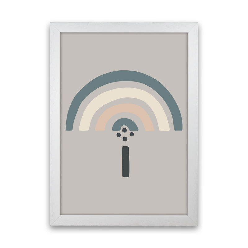 Inspired Natural Rainbow Stone Art Print by Pixy Paper White Grain