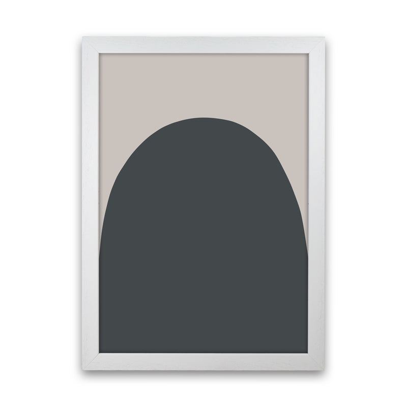 Inspired Off Black and Stone Hill Art Print by Pixy Paper White Grain