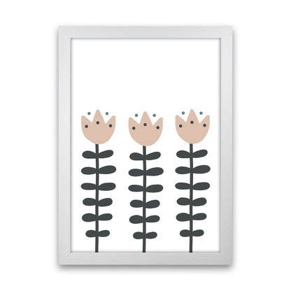 Inspired Flowers Art Print by Pixy Paper White Grain