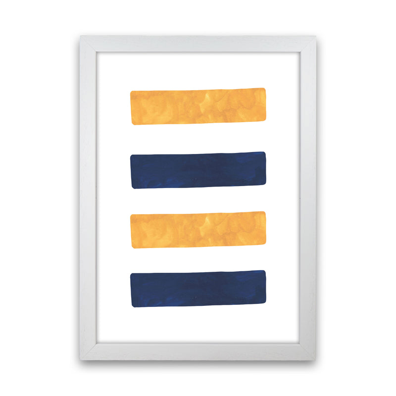 Horizon Abstract Lines  Art Print by Pixy Paper White Grain