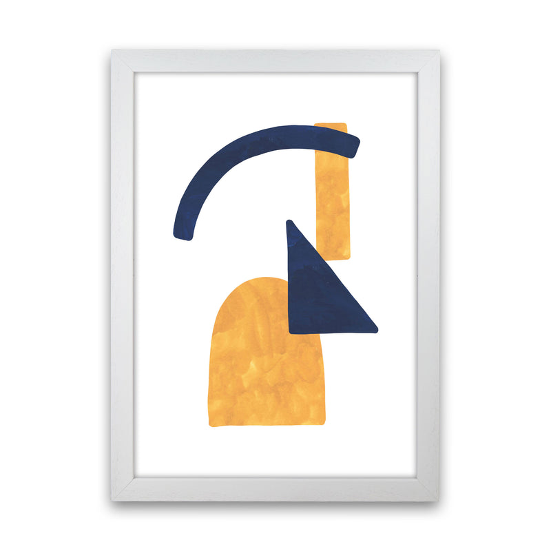 Horizon Abstract Shapes  Art Print by Pixy Paper White Grain
