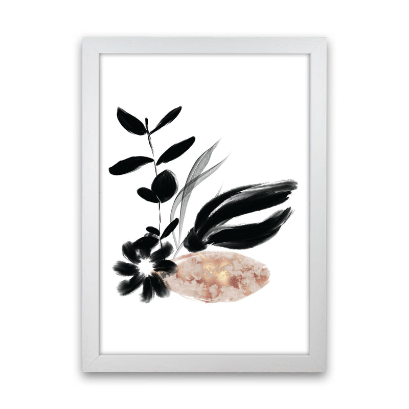 Delicate Floral 03 Art Print by Pixy Paper White Grain