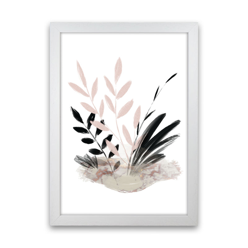 Delicate Floral 05 Art Print by Pixy Paper White Grain