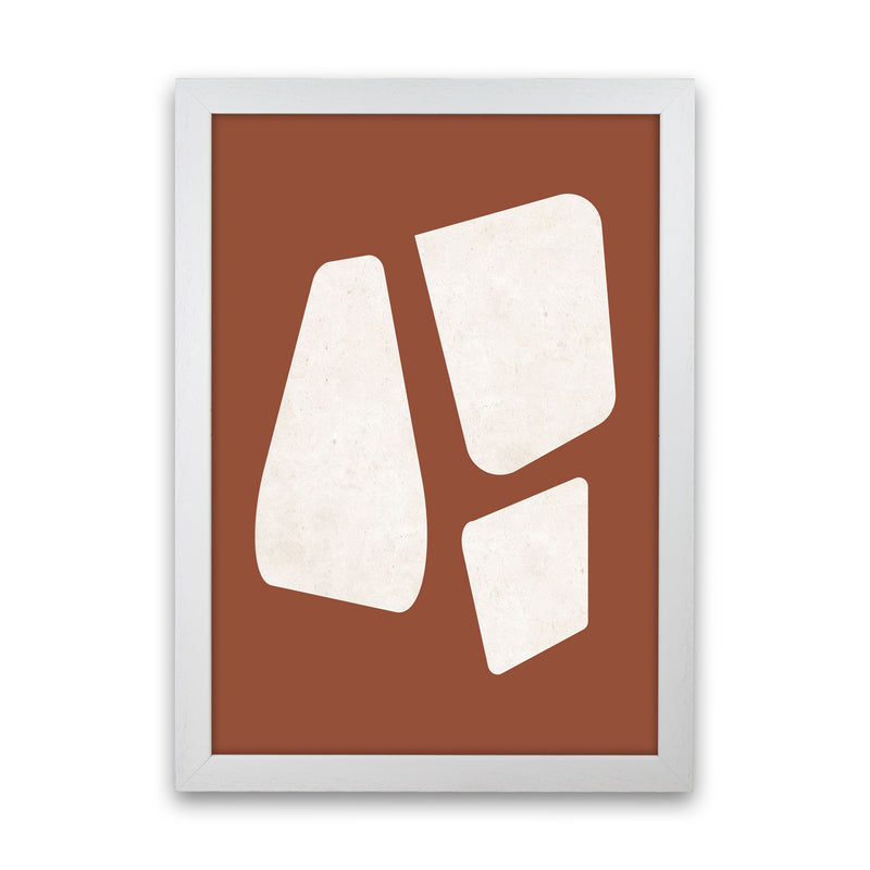 Autumn Luane abstract Art Print by Pixy Paper White Grain