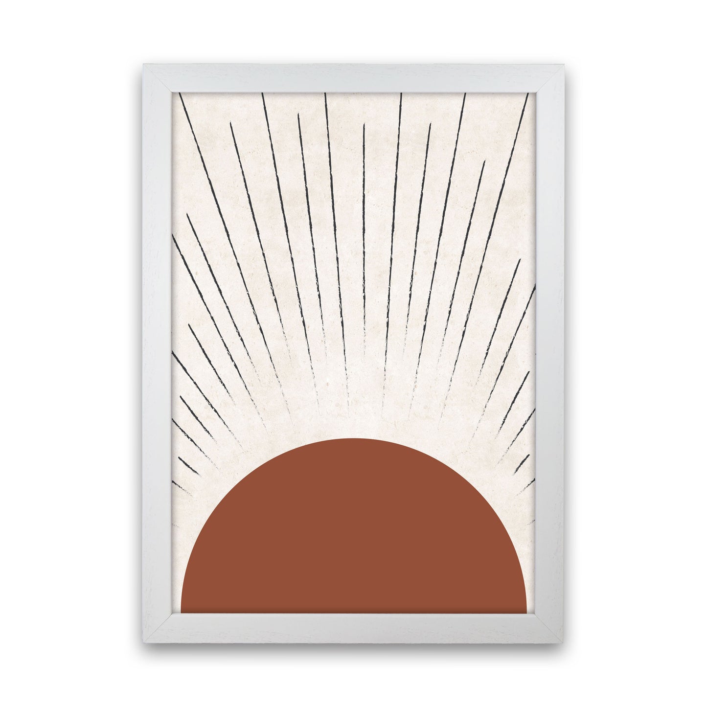 Autumn Sasha Sun abstract Art Print by Pixy Paper White Grain