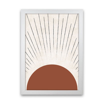 Autumn Sasha Sun abstract Art Print by Pixy Paper White Grain