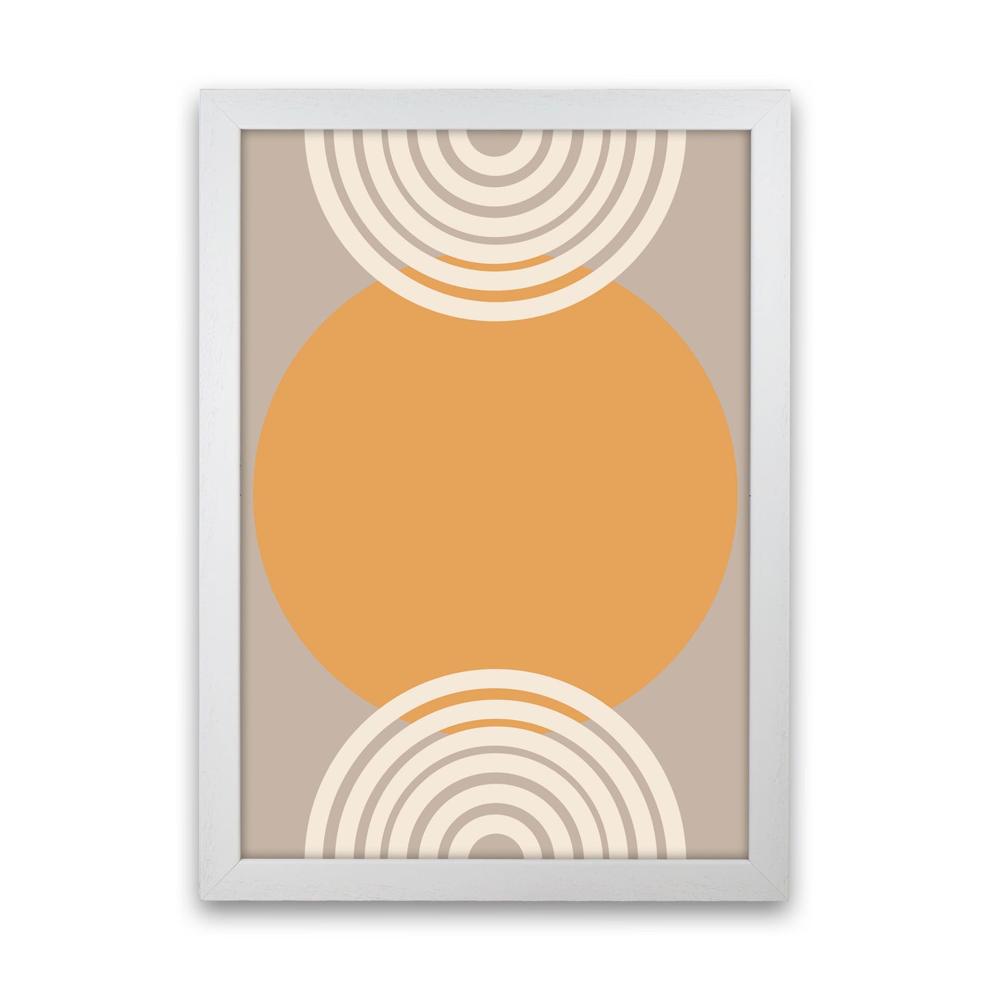 Autumn Orla abstract Art Print by Pixy Paper White Grain