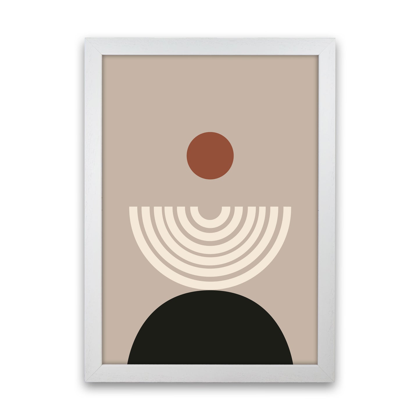 Autumn Lucille abstract Art Print by Pixy Paper White Grain