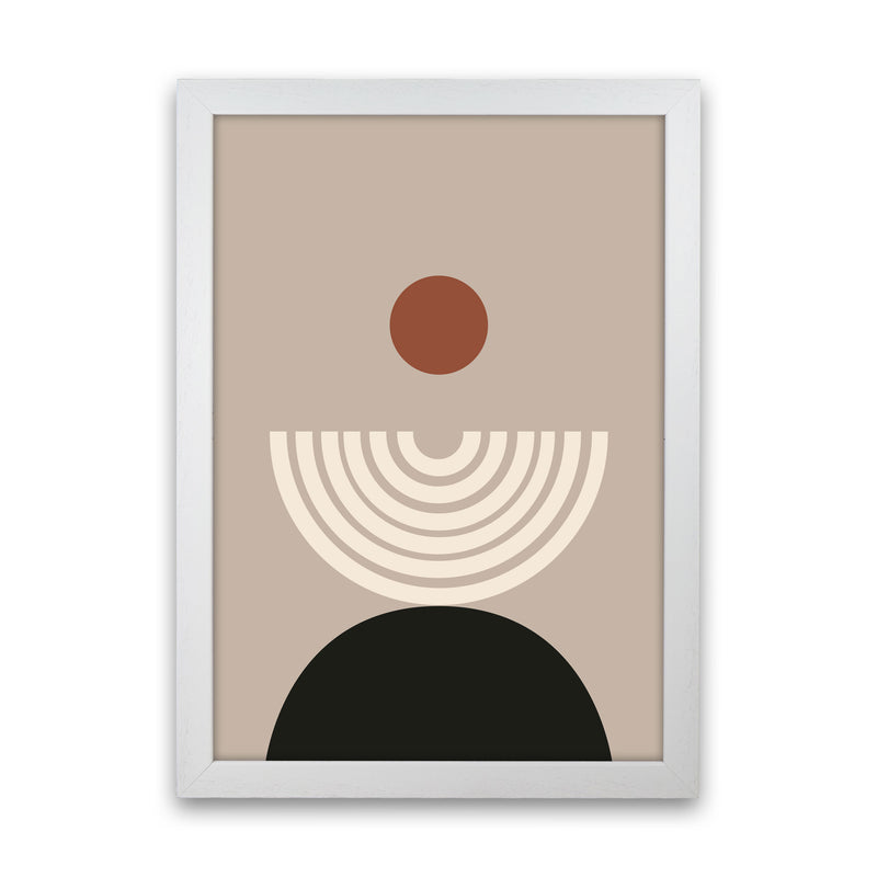 Autumn Lucille abstract Art Print by Pixy Paper White Grain