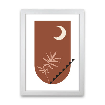 Autumn Willow abstract Art Print by Pixy Paper White Grain