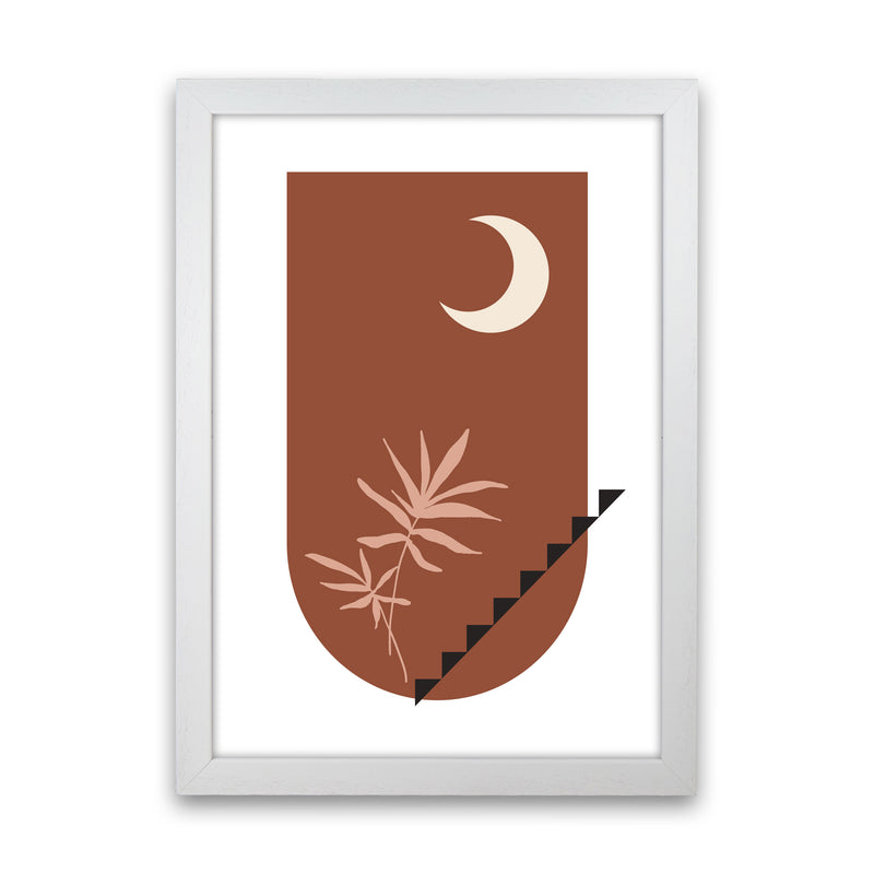 Autumn Willow abstract Art Print by Pixy Paper White Grain