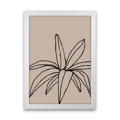 Autumn Leaf abstract Art Print by Pixy Paper White Grain
